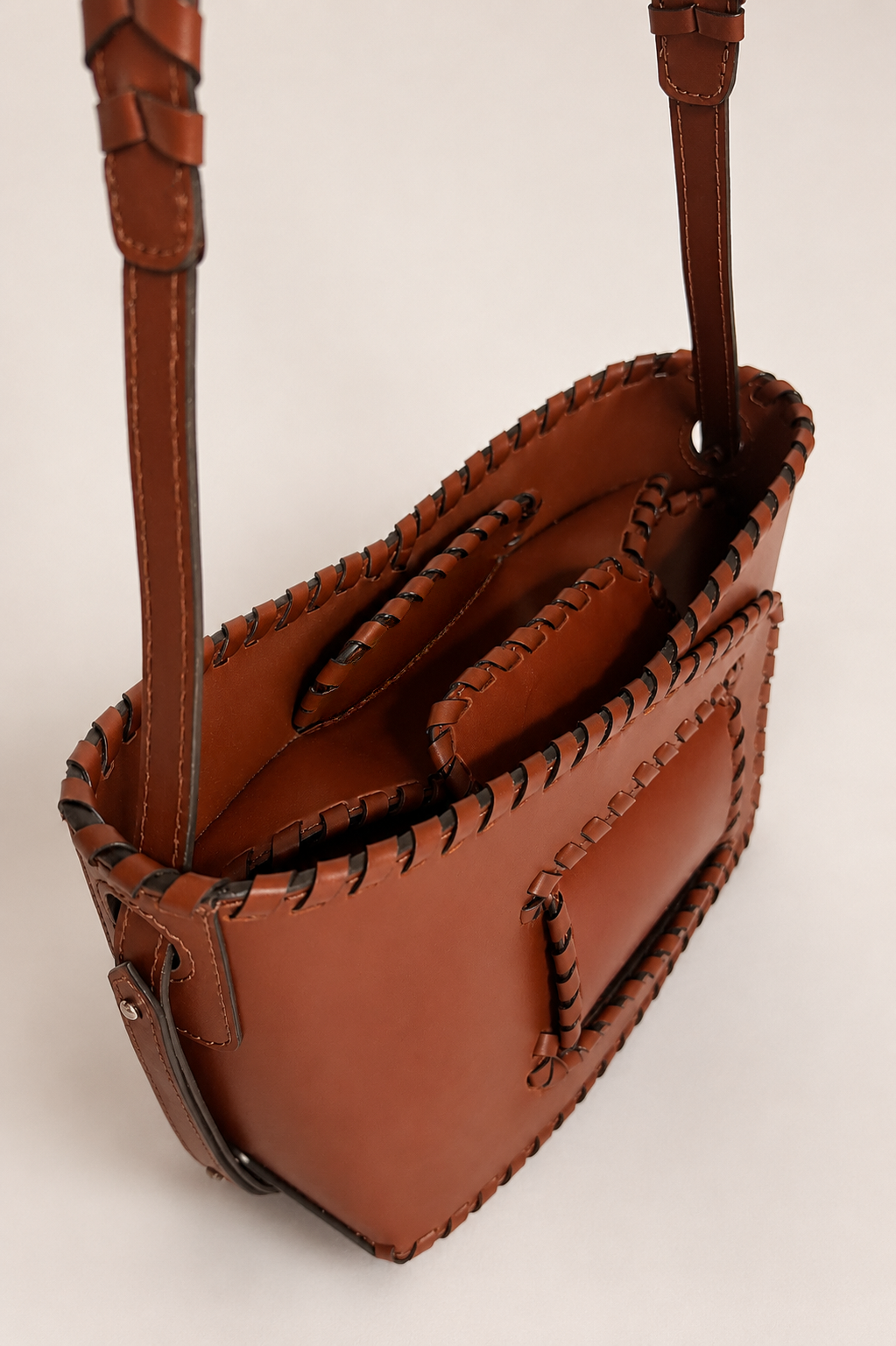 Omamori Bag, Braided - Brown