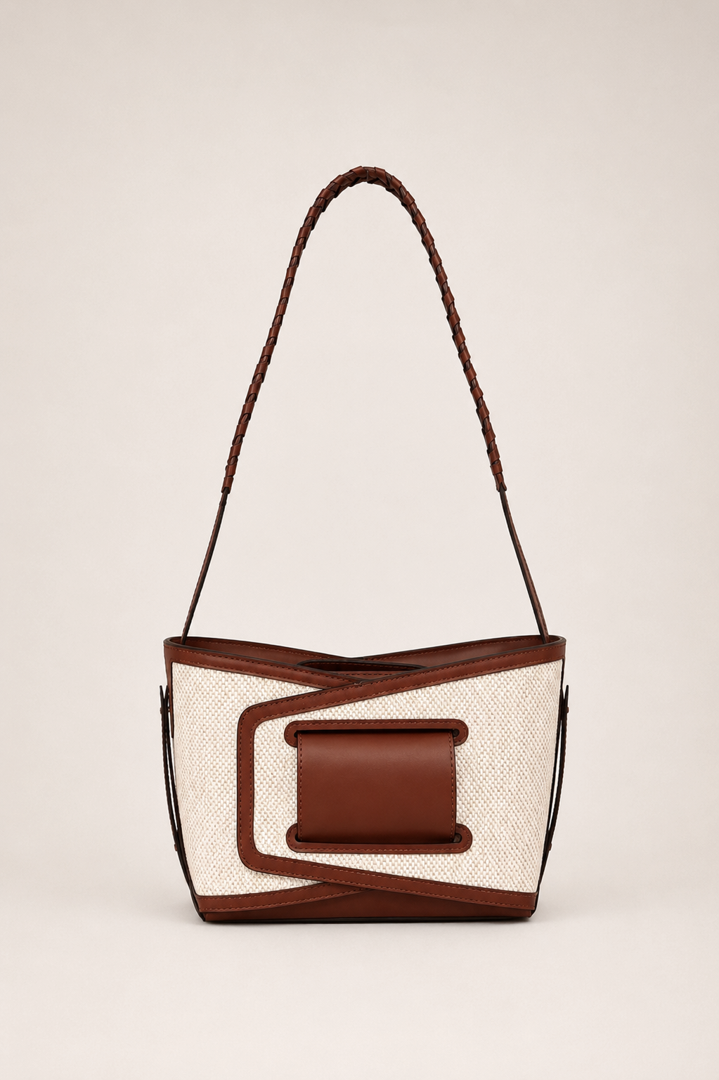 Omamori Bag, Linen - Brown