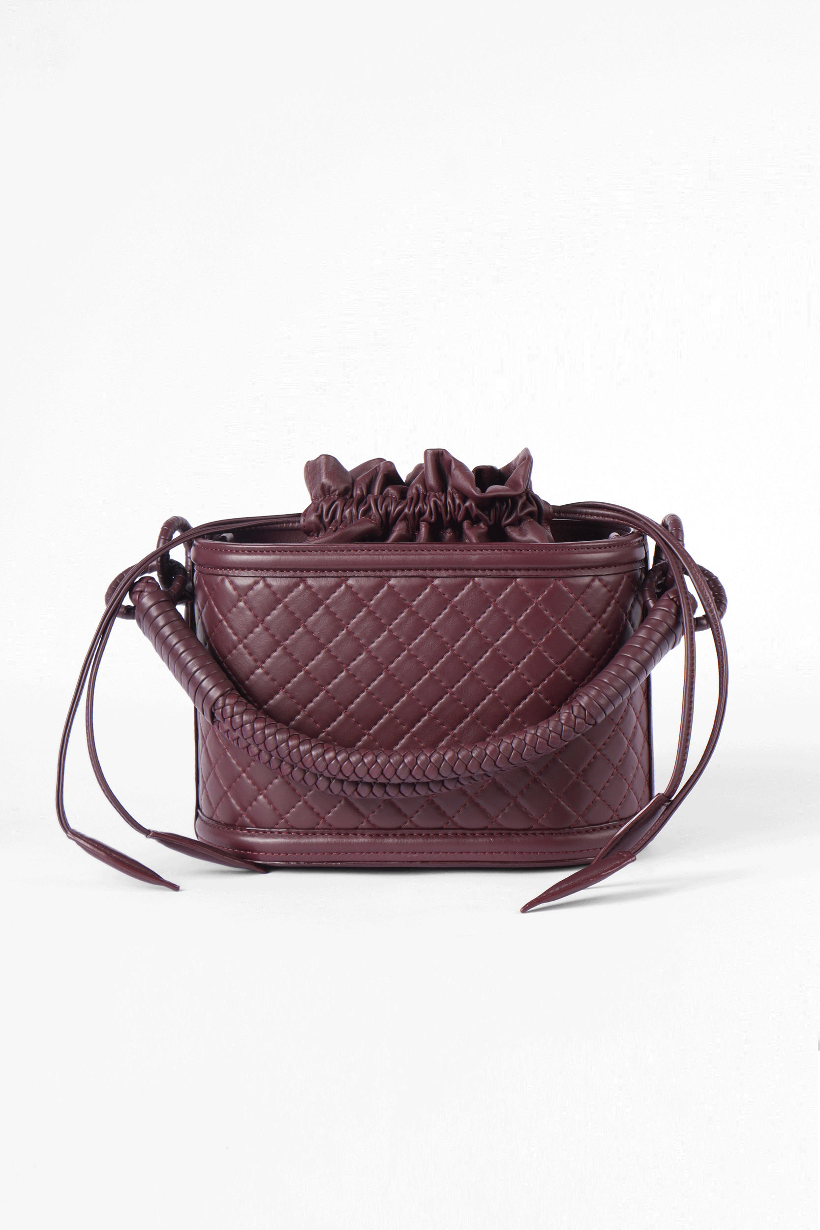 Basket Bucket, Burgundy