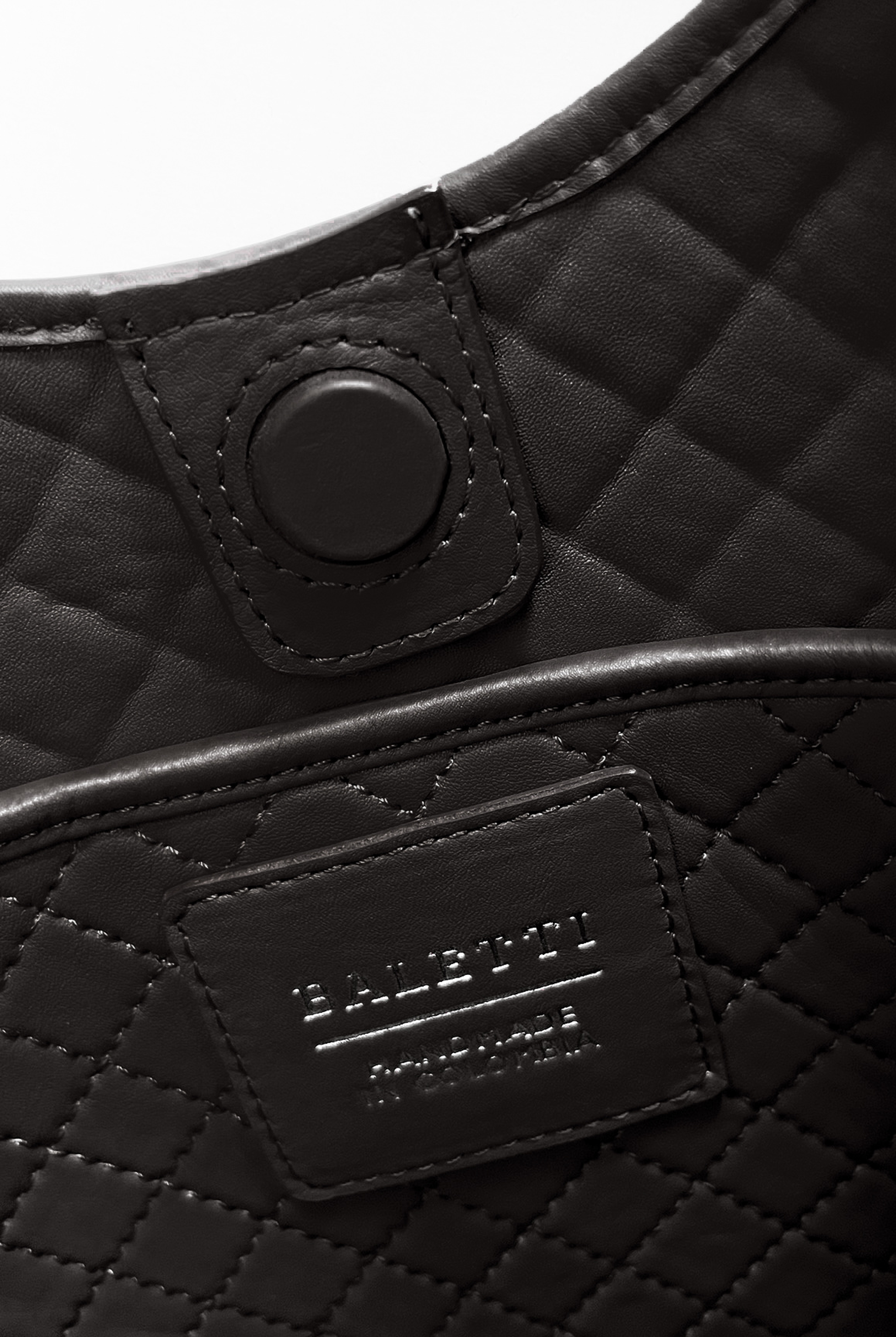 Saddle Shoulder Bag, Black