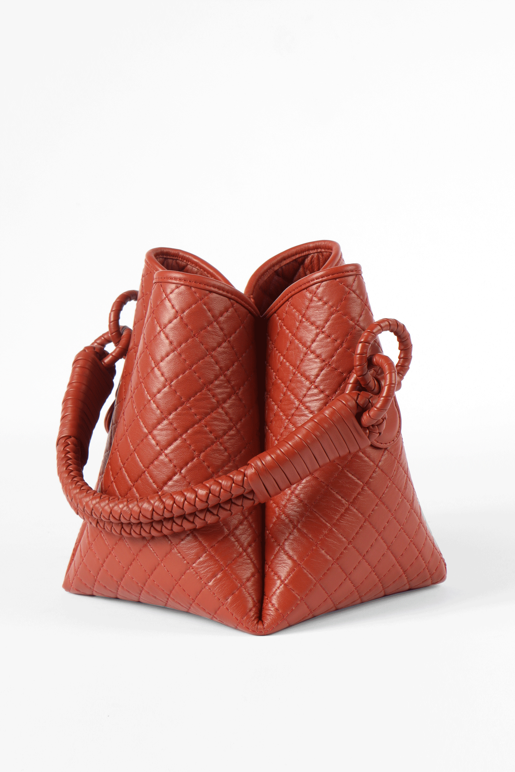 Tulip Bucket Bag, Brick