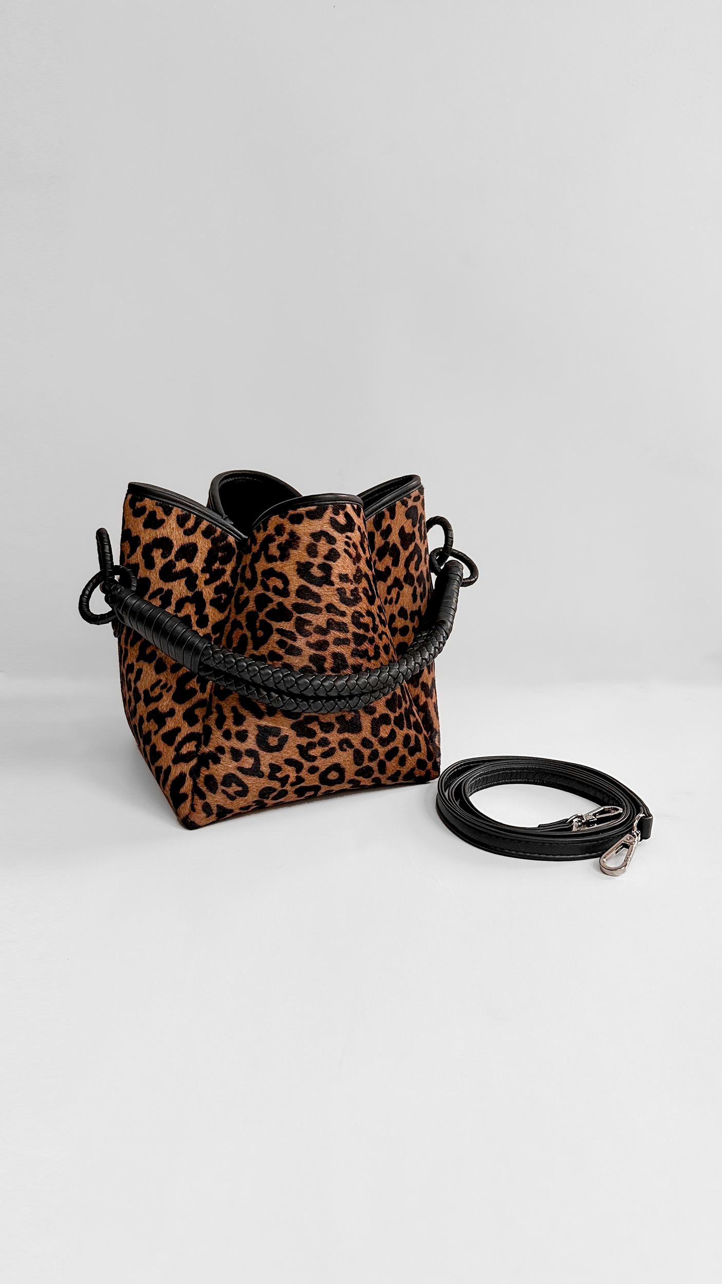 Tulip Bucket Bag, Leopard
