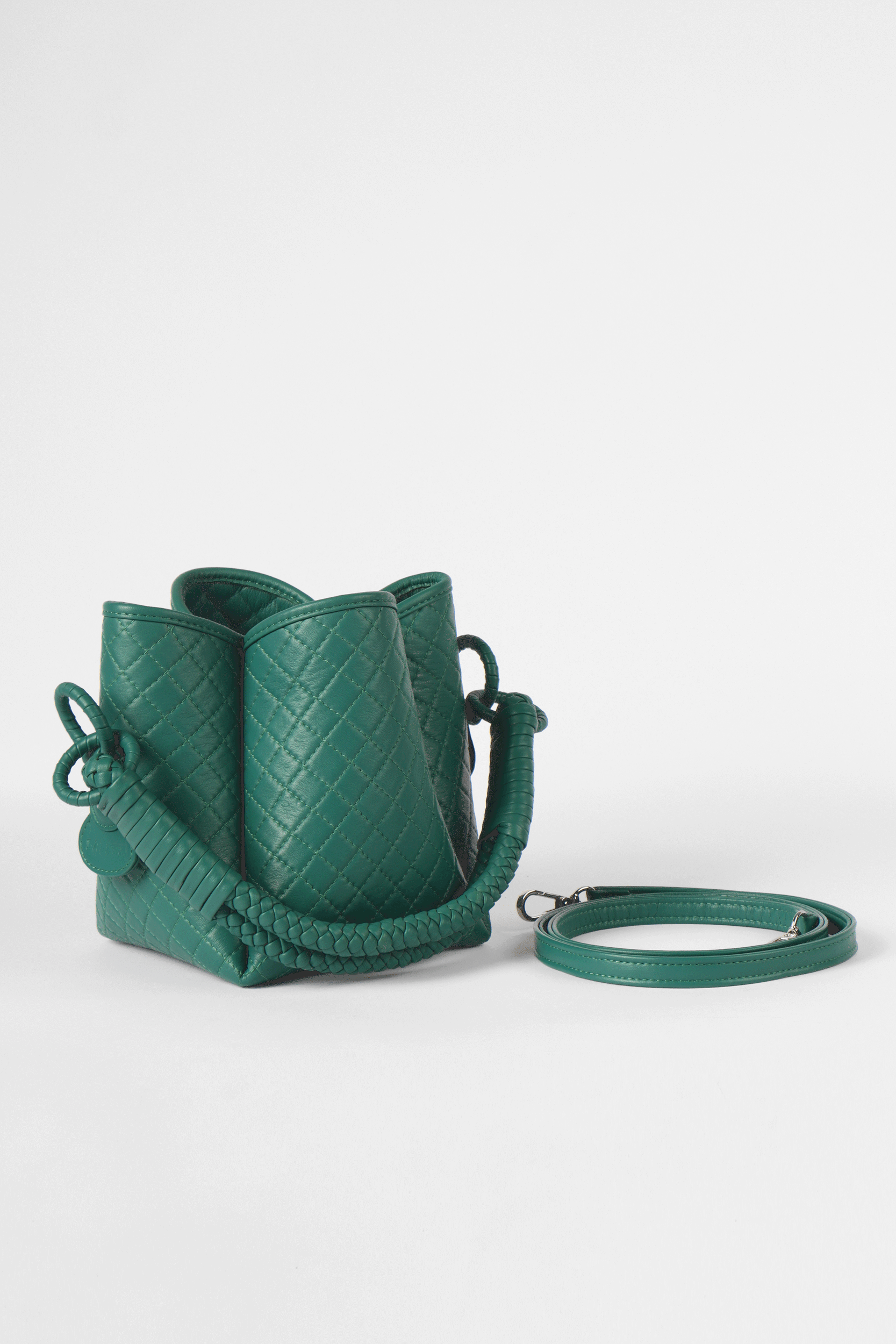 Tulip Mini Bucket Bag, Avocado