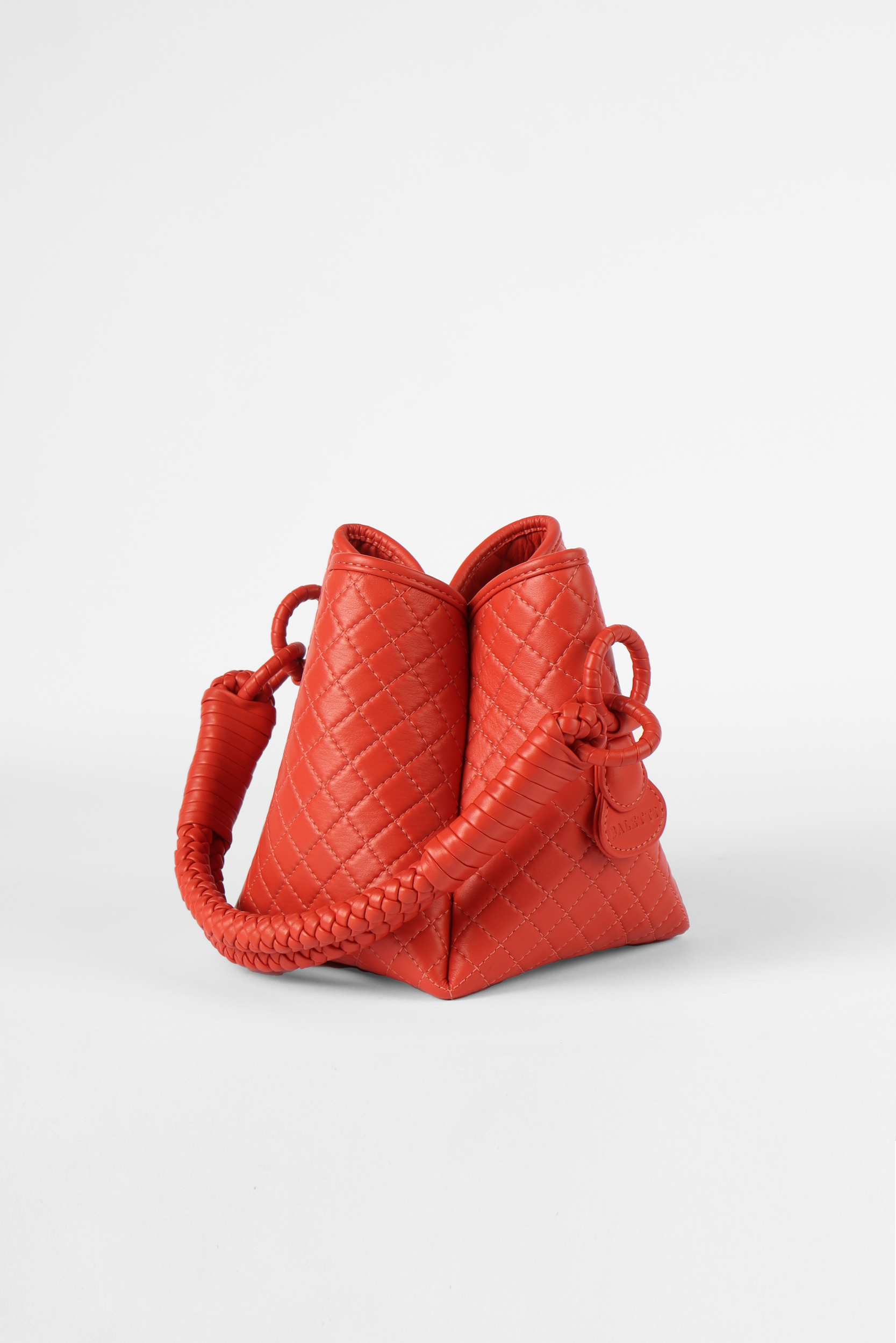 Tulip Mini Bucket Bag, Coral