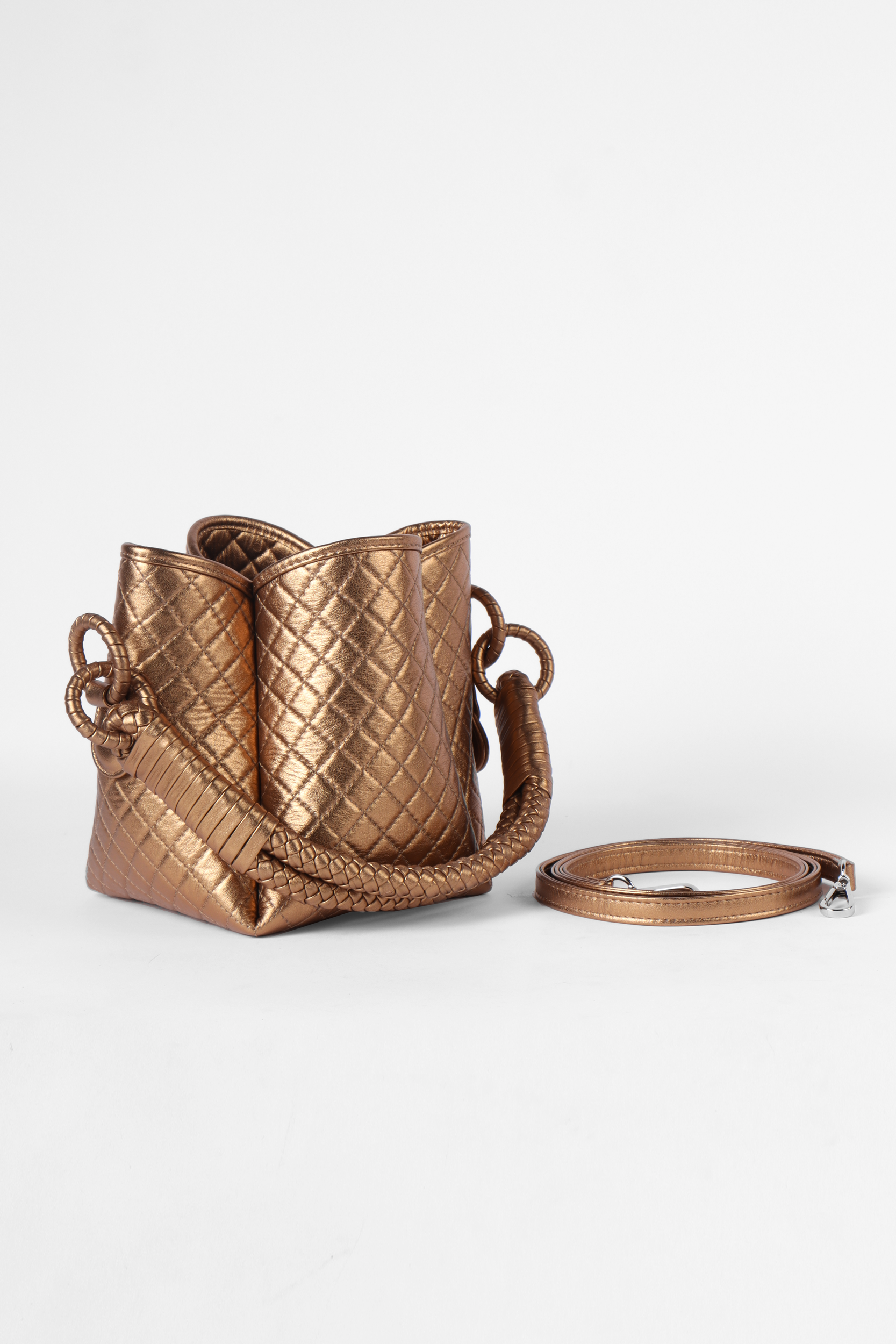 Tulip Mini Bucket Bag, Gold. Limited Edition