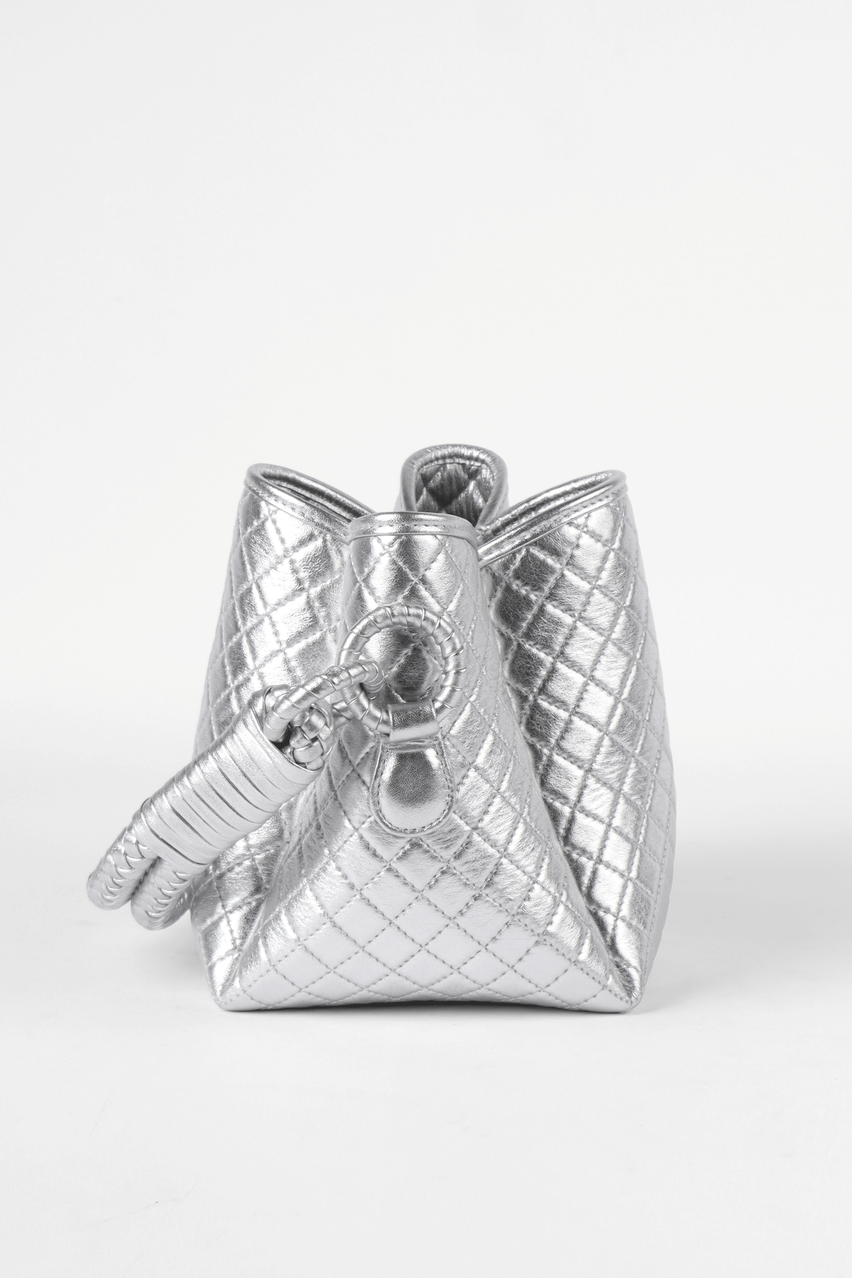 Tulip Mini Bucket Bag, Silver. Limited Edition