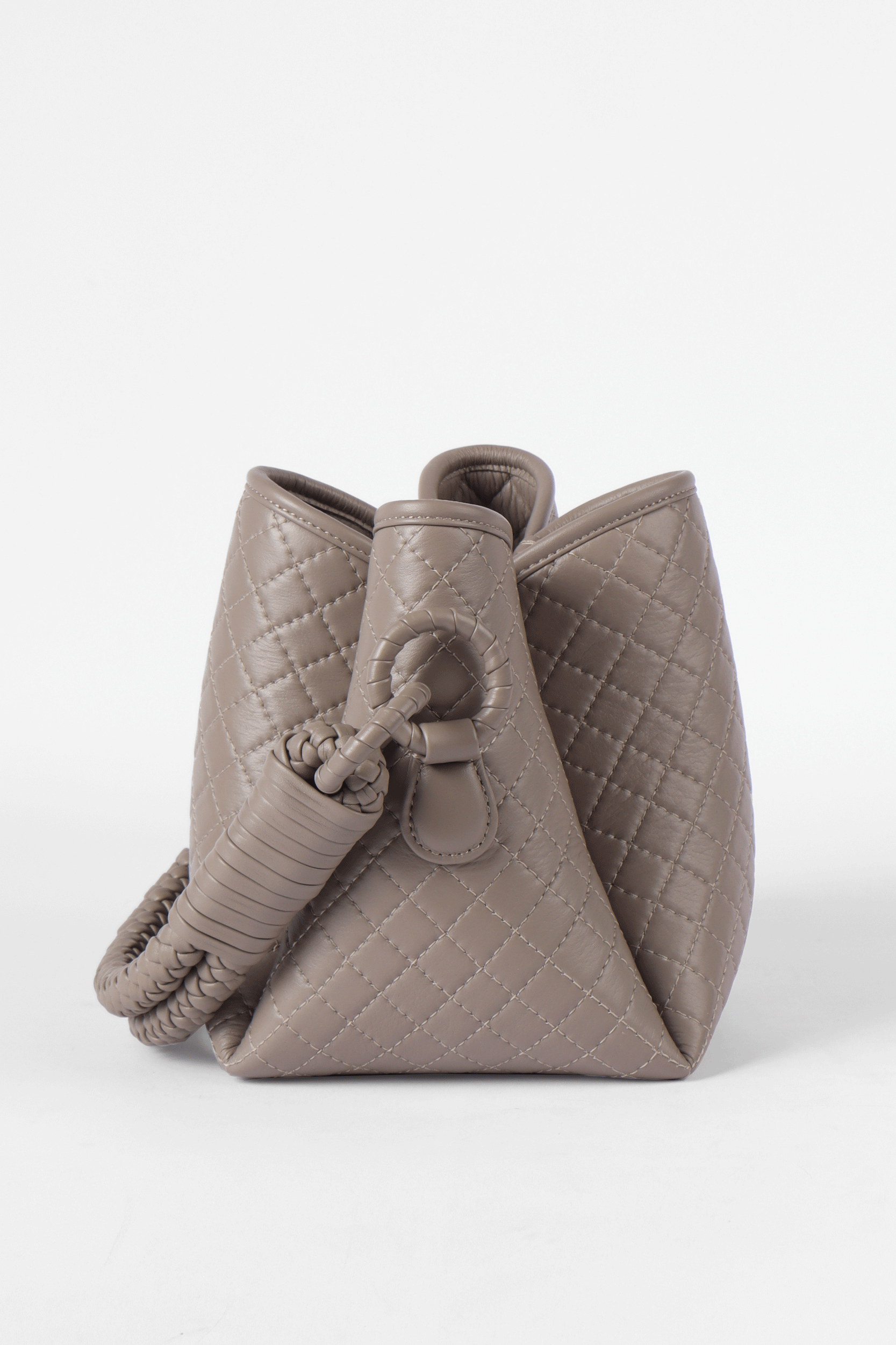 Tulip Mini Bucket Bag, Taupe