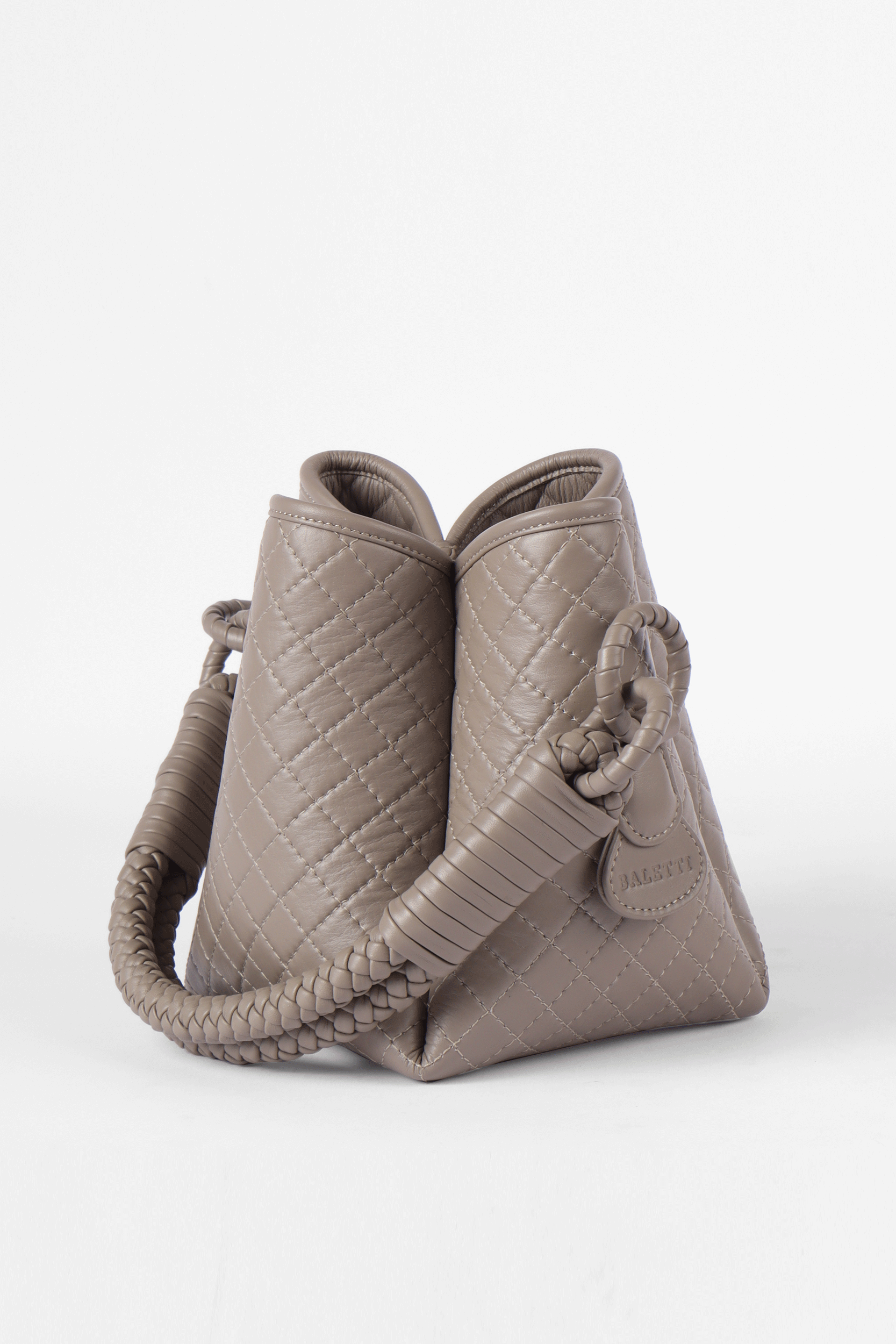 Tulip Mini Bucket Bag, Taupe