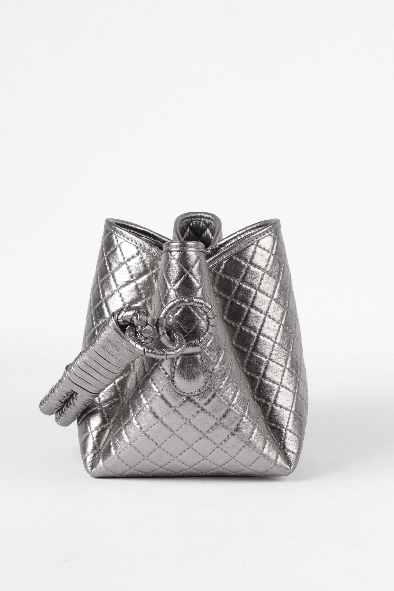 Tulip Mini Bucket Bag, Titanium. Limited Edition