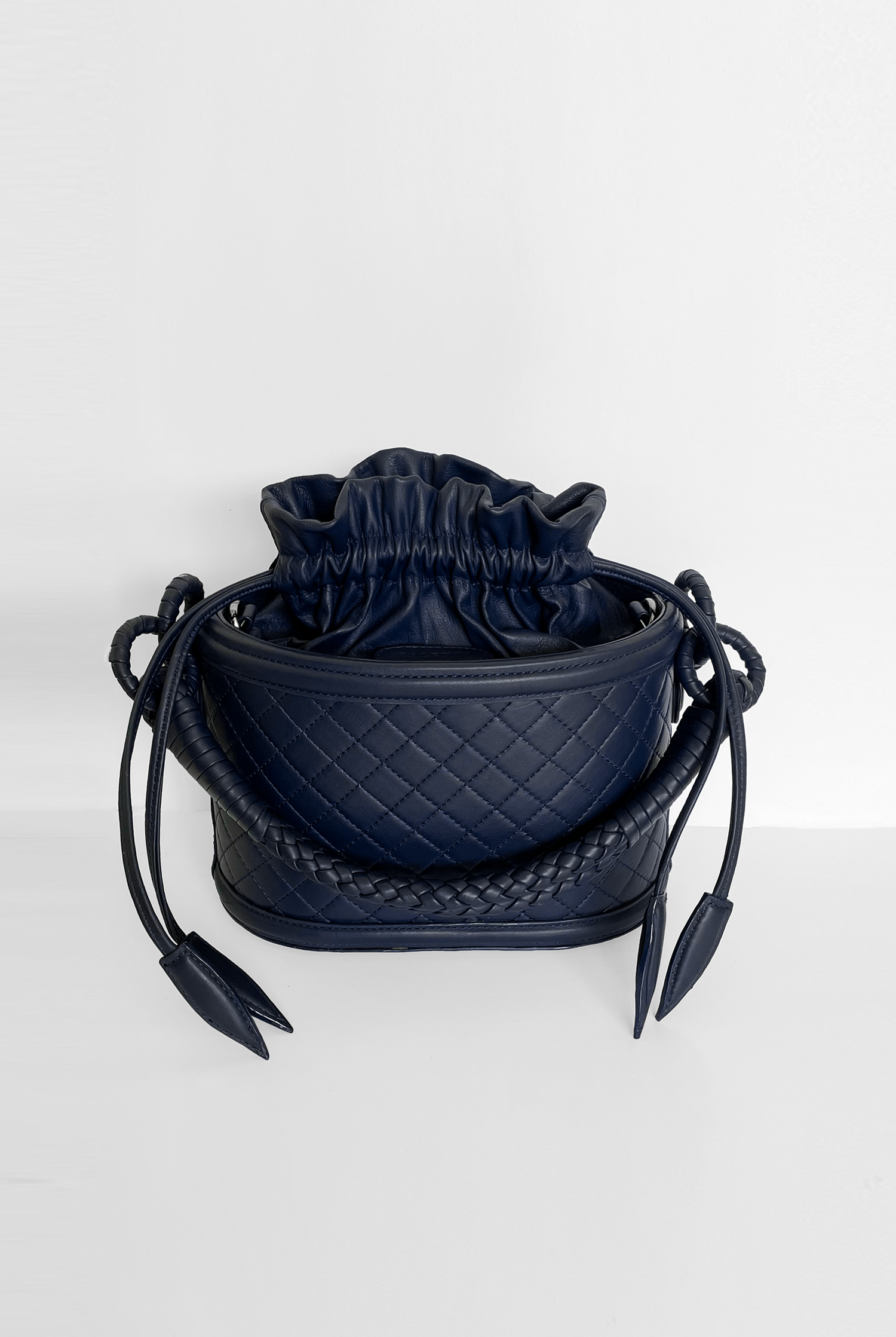 Basket Bucket, Navy Blue