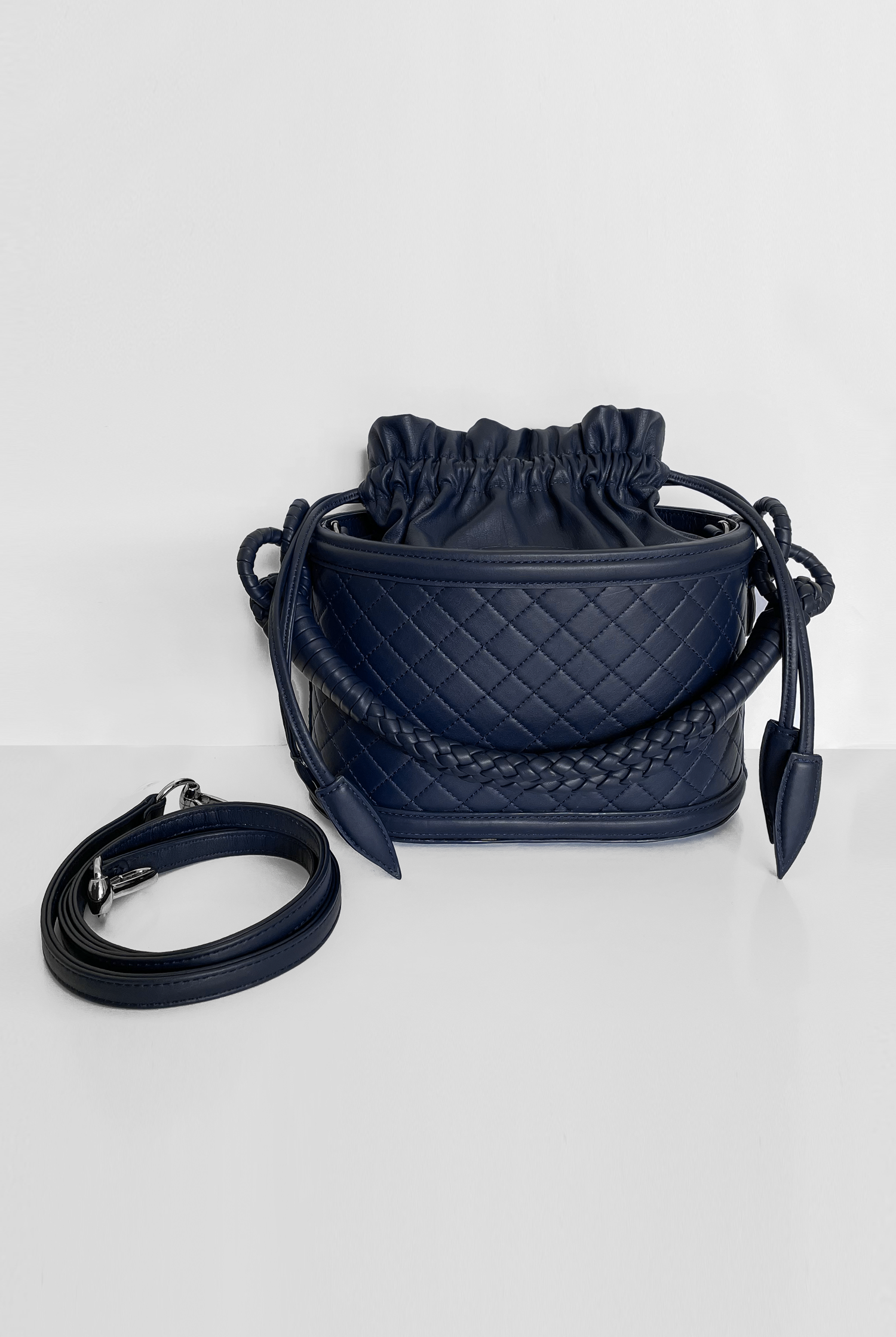 Basket Bucket, Navy Blue