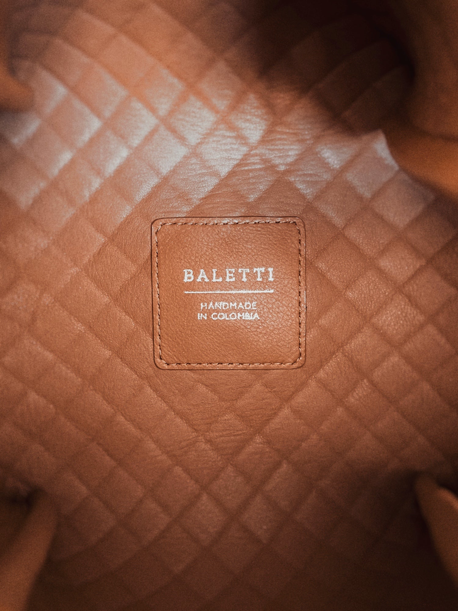 Tulip Mini Bucket Bag, Brandy & Black