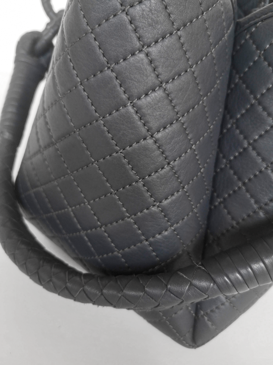 Tulip Mini Bucket Bag, Dark Grey