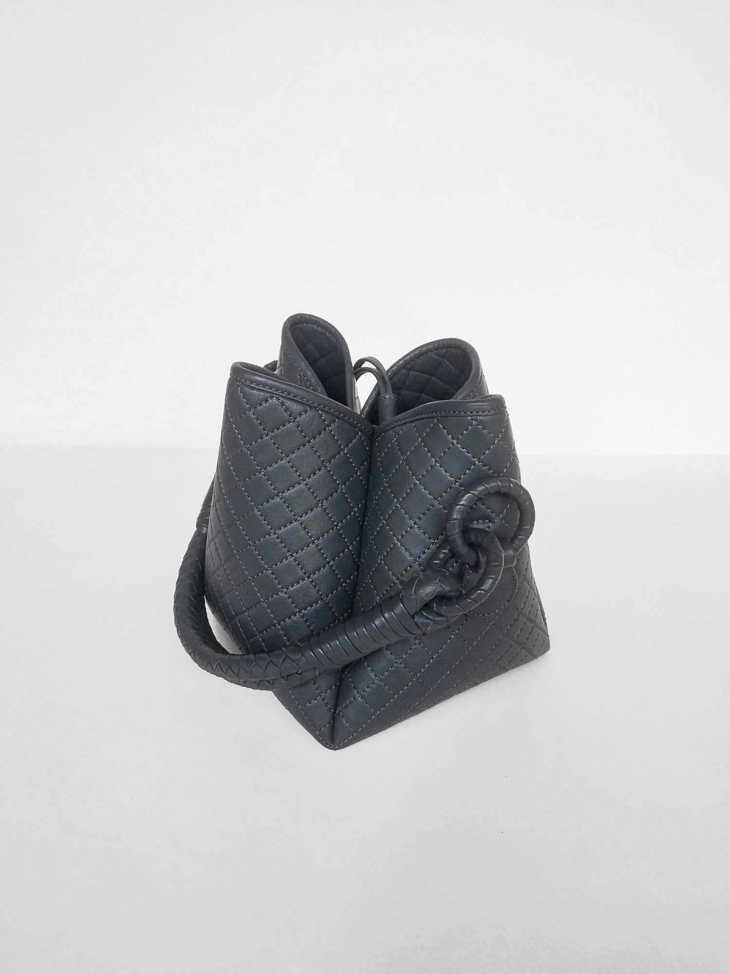 Tulip Mini Bucket Bag, Dark Grey
