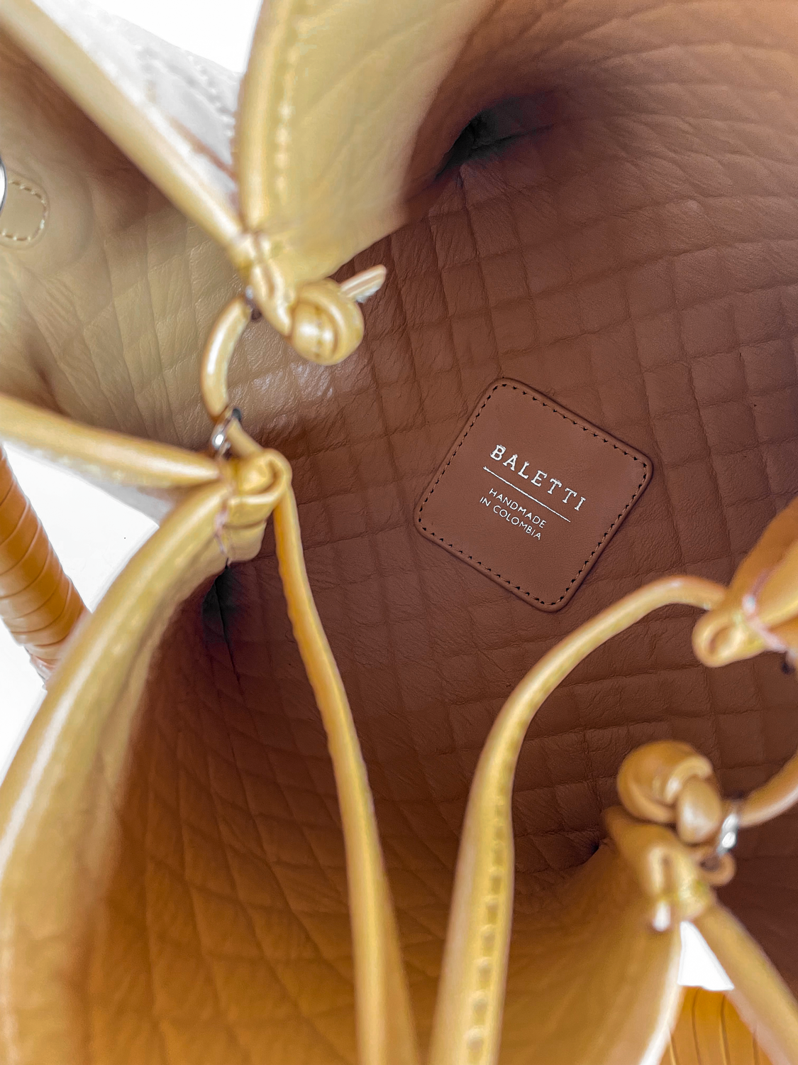 Tulip Bucket Bag, Yellow Ochre