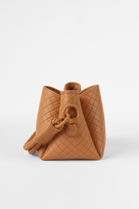 Tulip Mini Bucket Bag, Honey