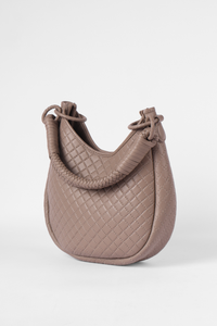 Saddle Shoulder Bag, Taupe