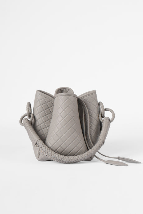 Tulip Mini Bucket Bag, Marble Gray