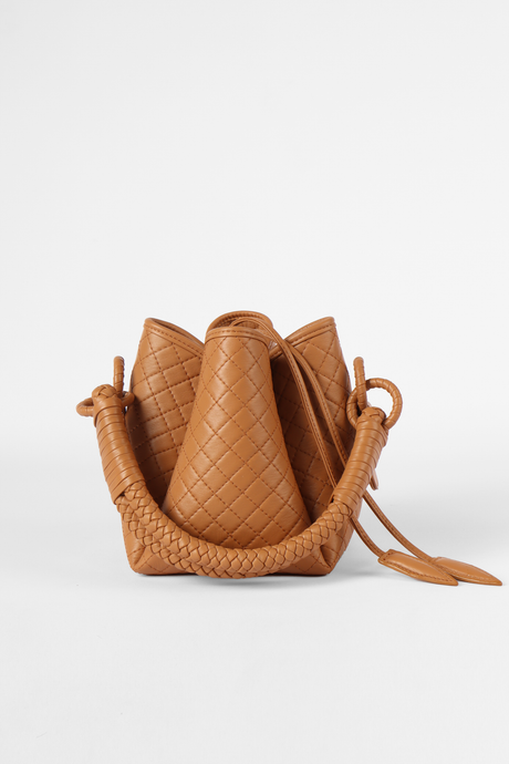 Tulip Mini Bucket Bag, Honey