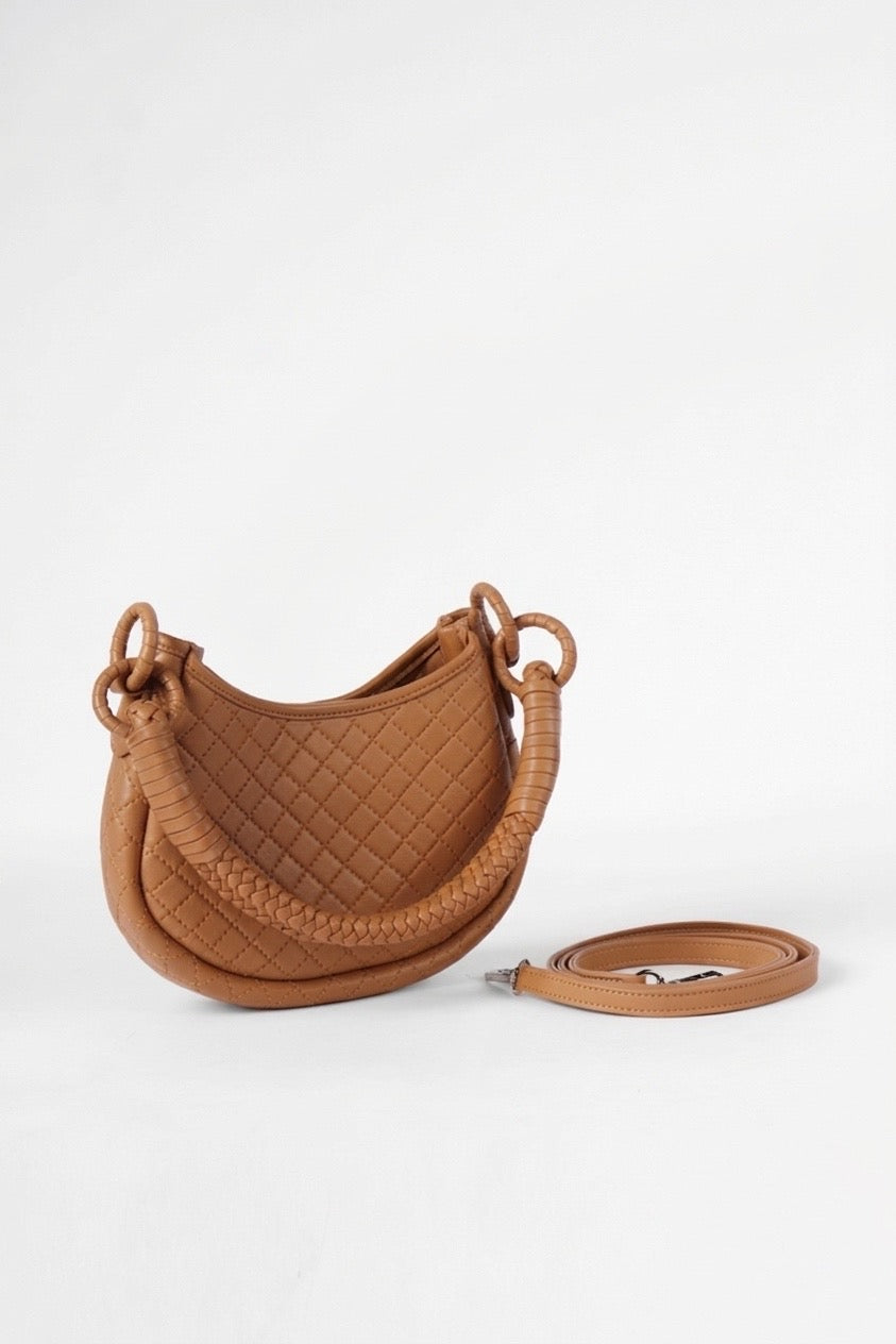 Saddle Mini, Shoulder Bag - Honey