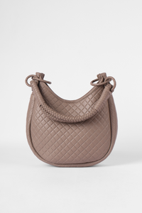 Saddle Shoulder Bag, Taupe