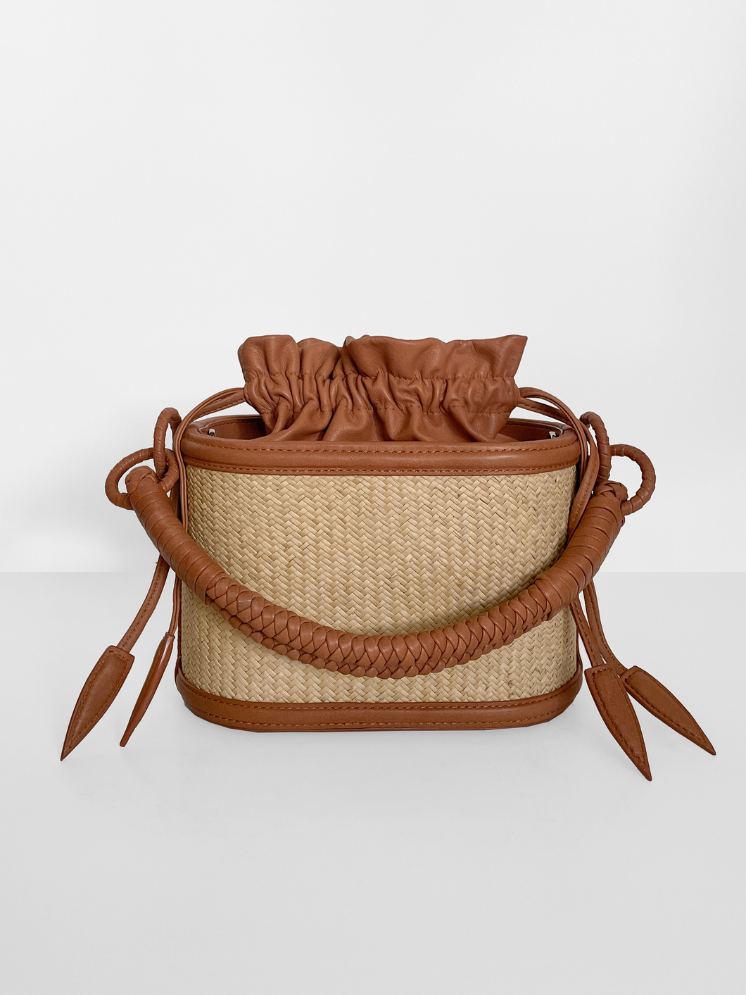 PRE-ORDER Iraca Basket Bucket, Camel