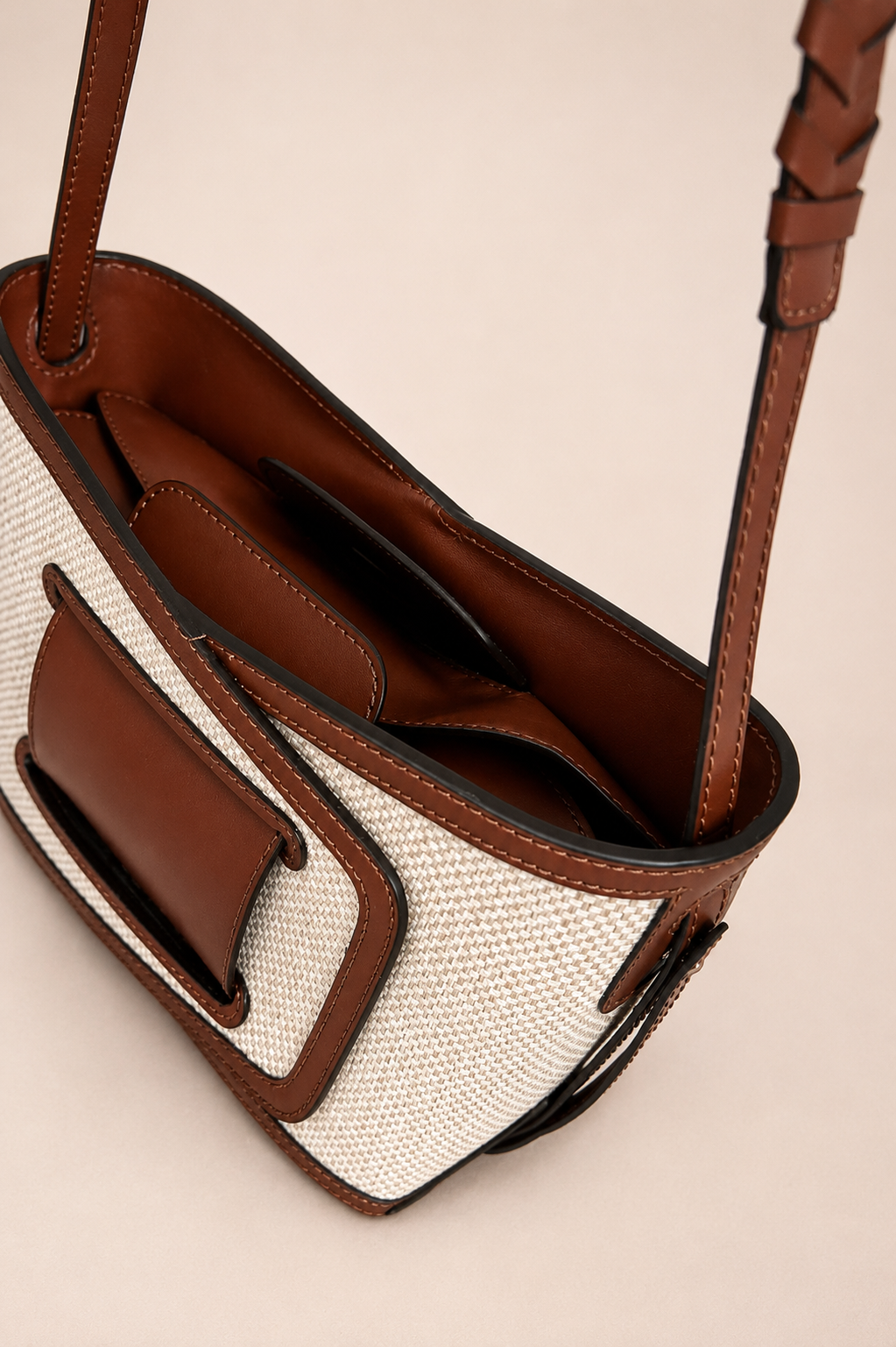 Omamori Bag, Linen - Brown