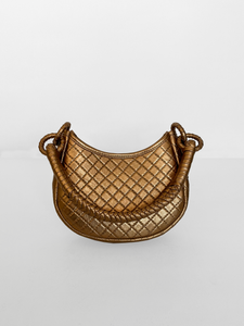 PRE-ORDER Saddle Mini, Shoulder Bag - Gold