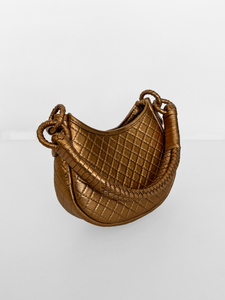 PRE-ORDER Saddle Mini, Shoulder Bag - Gold