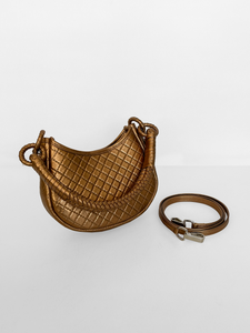 PRE-ORDER Saddle Mini, Shoulder Bag - Gold