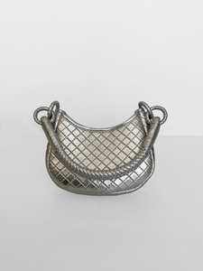 PRE-ORDER Saddle Mini, Shoulder Bag - Silver