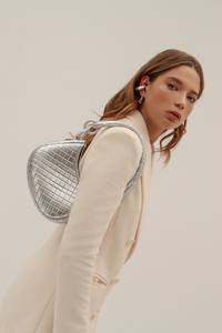 PRE-ORDER Saddle Mini, Shoulder Bag - Silver