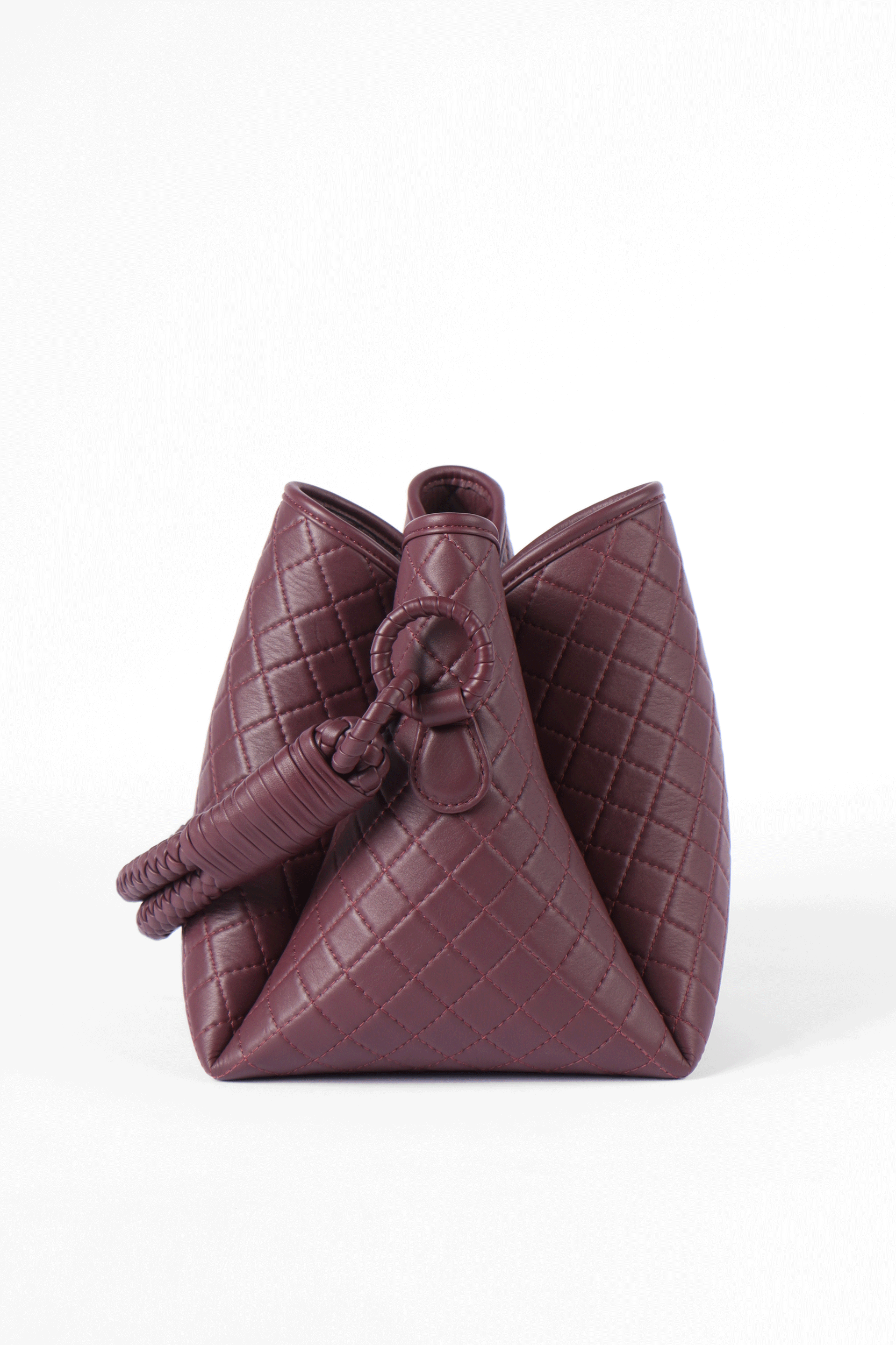 Tulip Bucket Bag, Burgundy