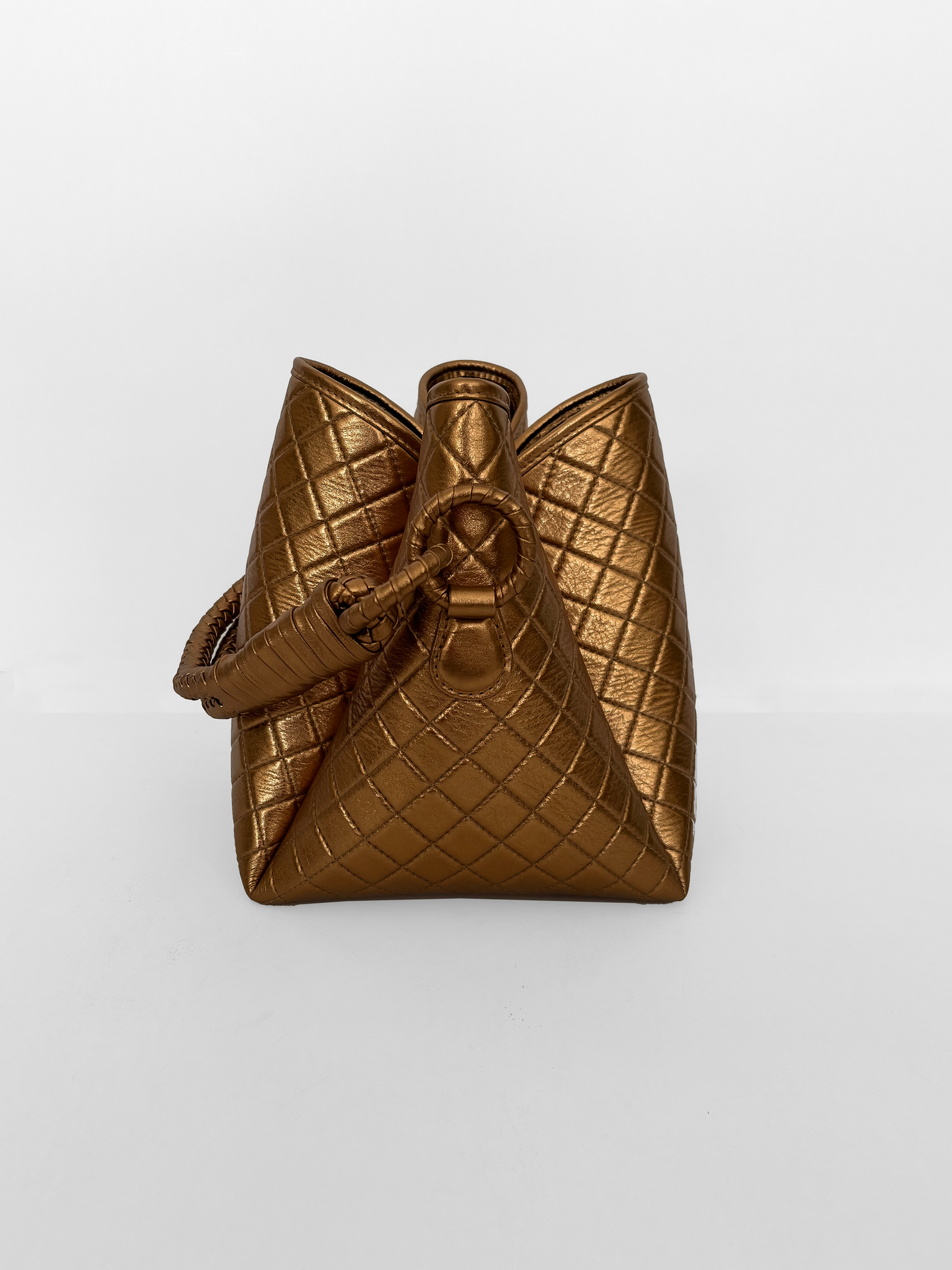 Gold bucket bag sales