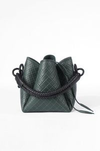 Tulip Bucket Bag, Green & Black