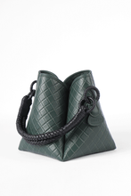 Tulip Bucket Bag, Green & Black