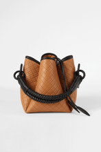 Tulip Bucket Bag, Honey & Black