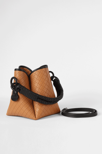 Tulip Bucket Bag, Honey & Black