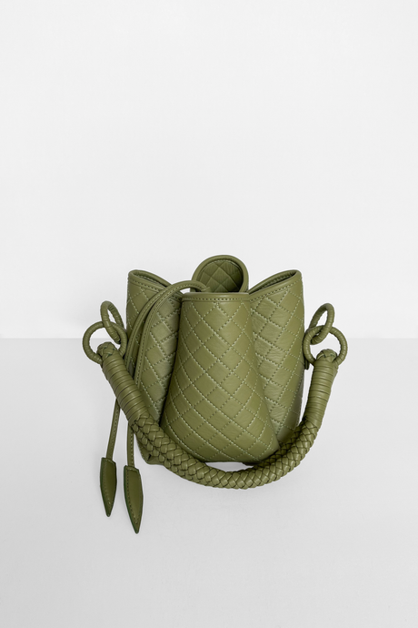 Tulip Mini Bucket Bag, Aloe