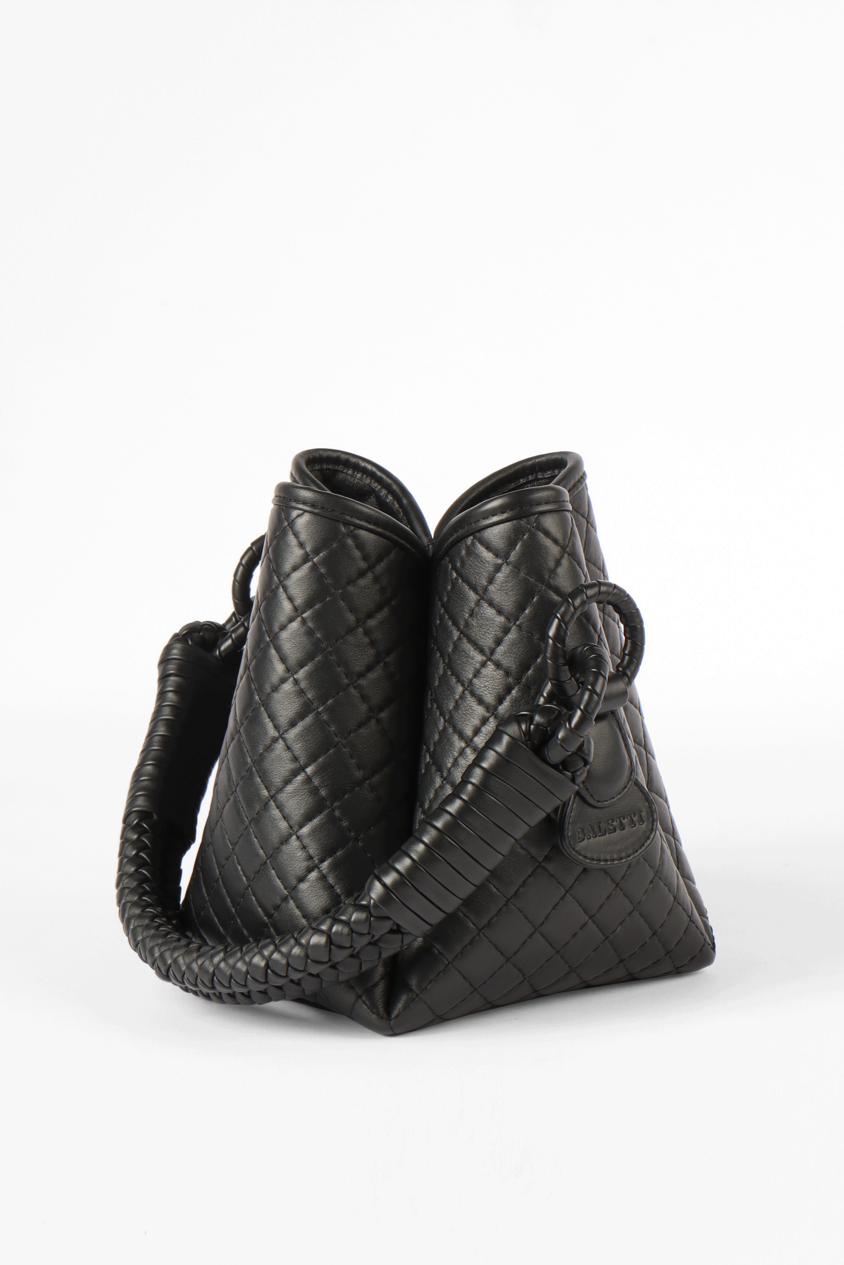 Tulip Mini Bucket Bag, Black