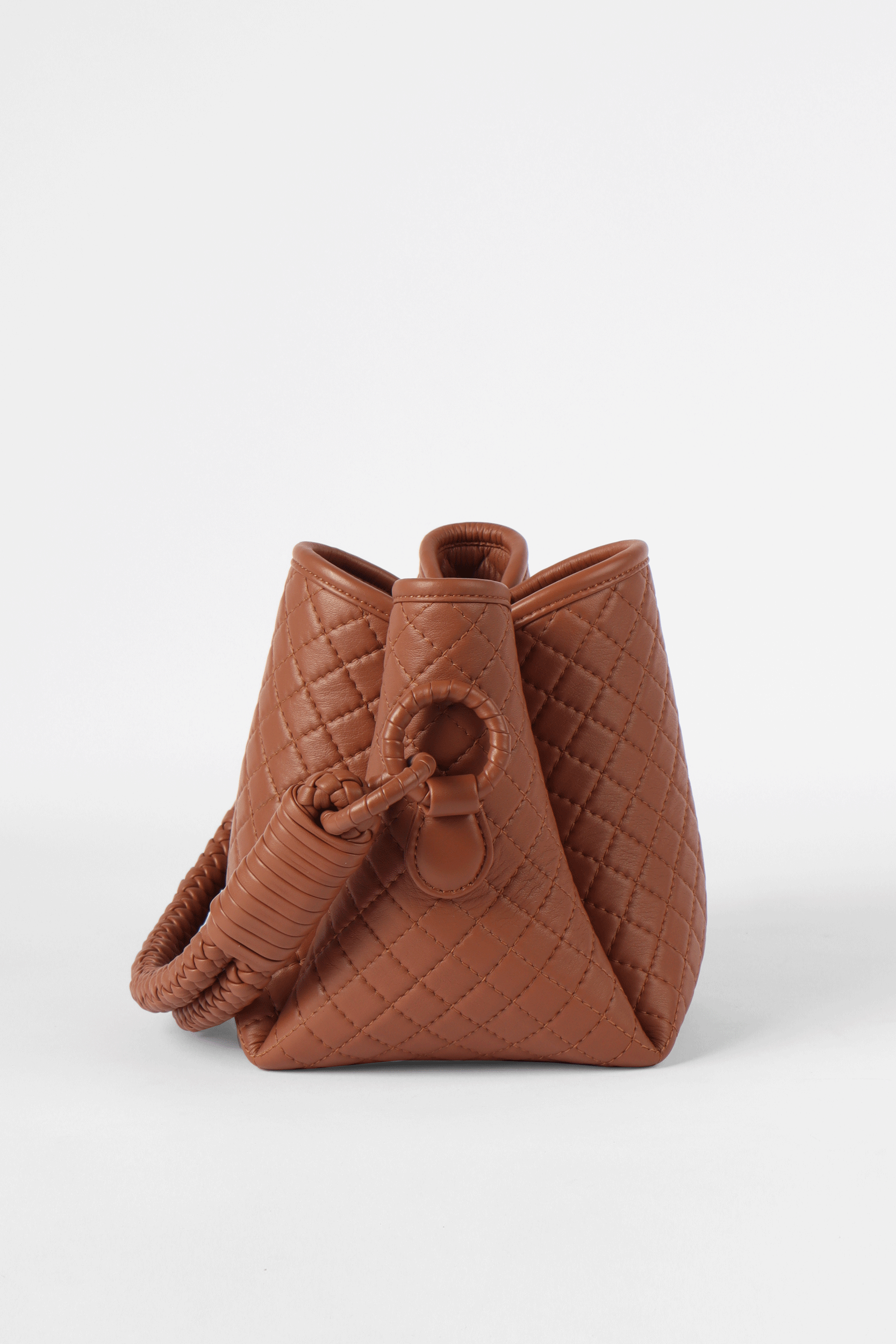 Tulip Mini Bucket Bag, Brandy