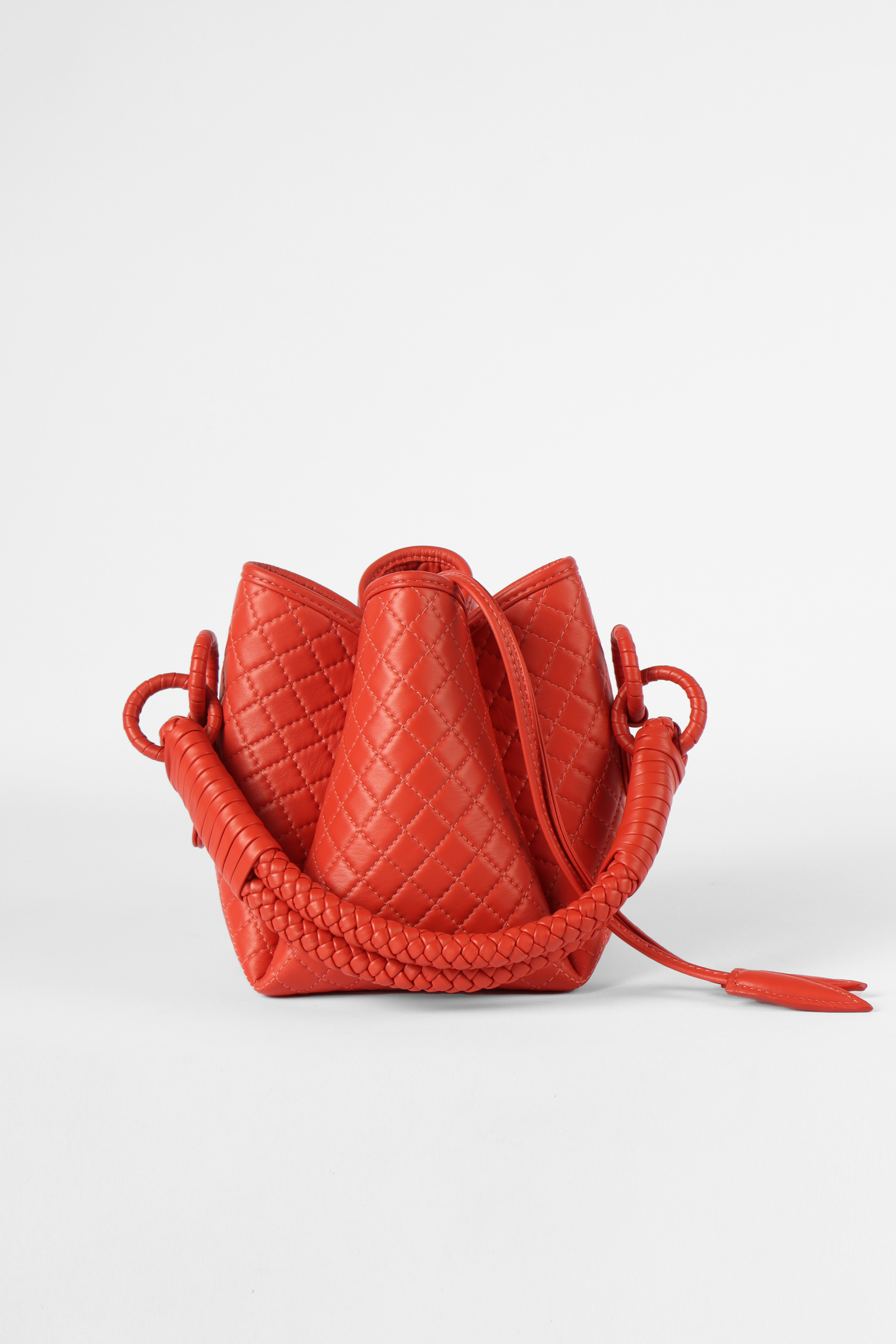 Tulip Mini Bucket Bag, Coral