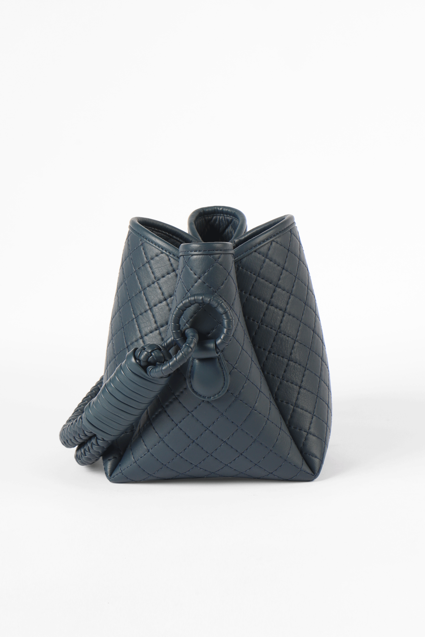 Tulip Mini  Bucket Bag, Navy Blue