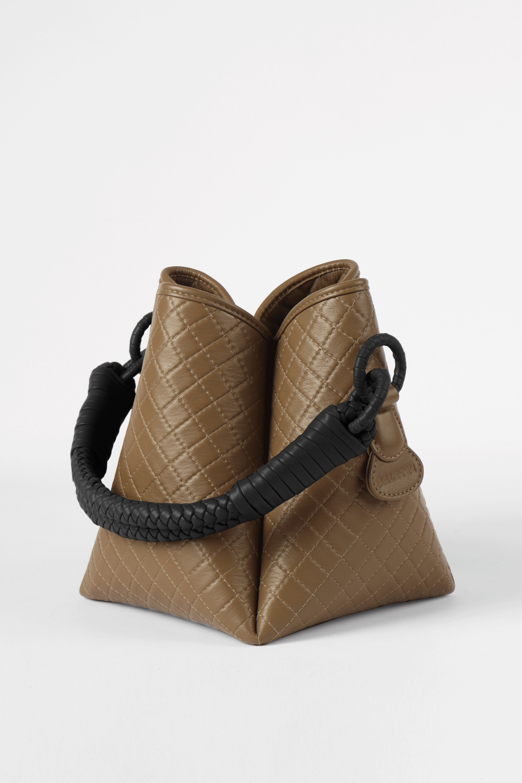 Tulip Bucket Bag, Olive & Black