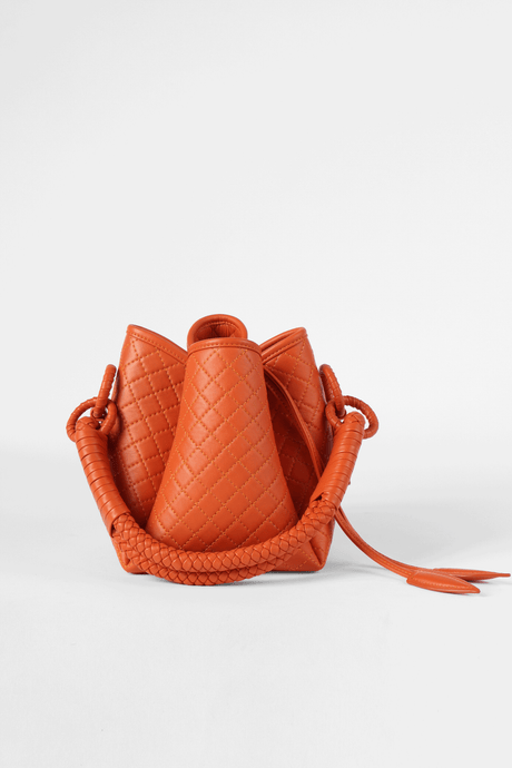 Tulip Mini Bucket Bag, Orange