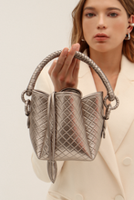 Tulip Mini Bucket Bag, Titanium. Limited Edition