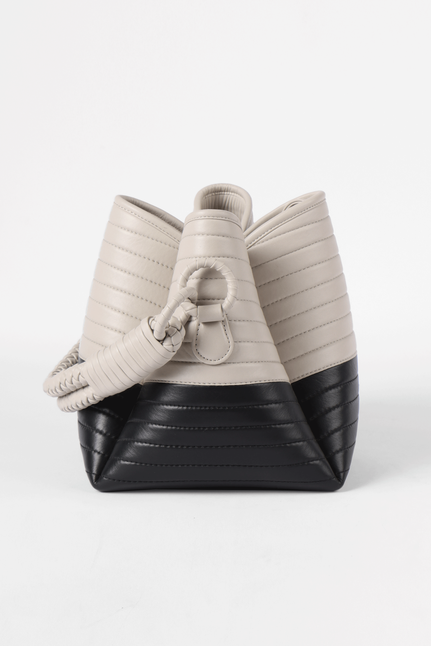 Tulip Oxford Bag, Black & Off-White