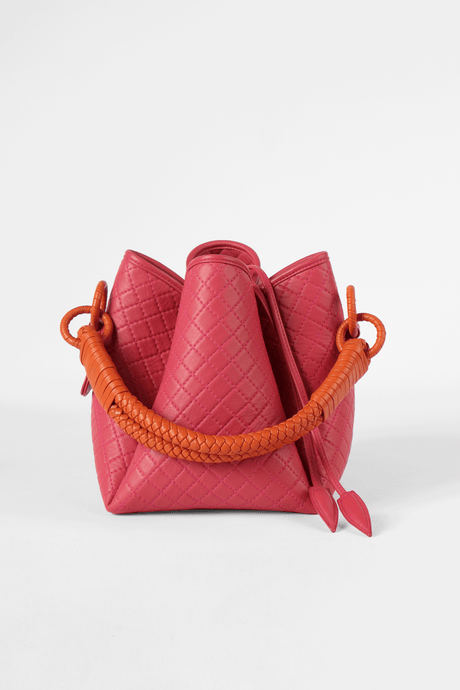 Tulip Bucket Bag, Pink & Orange