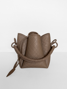 Tulip Bucket Bag, Taupe