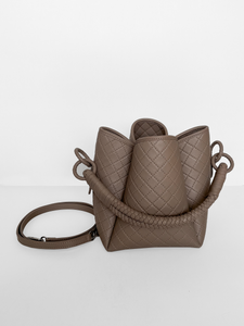 Tulip Bucket Bag, Taupe